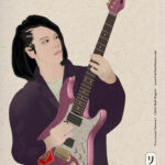 Takayoshi Ohmura with ESP Snapper 7 Ohmura Custom. Kami Band fanart