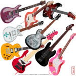 Guitar Collection Instruments fanart guitars and basses