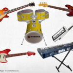 K-On! instruments Instruments fanart