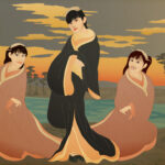 Sunset Kiss - BABYMETAL Ukiyo-e fanart