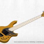 Dingwall NG3 Nolly signature 5 bass in gold matte - Western Kami Band Instruments
