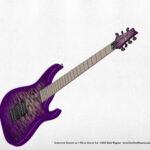 Schecter Sunset-24 7 FR guitar in Violet Ice - Western Kami Band instruments