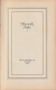 Morrill Inks